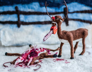 Do you like my reindeer games? Rudolf gets revenge, christmas, gore, evil, slaughter, dark humour 